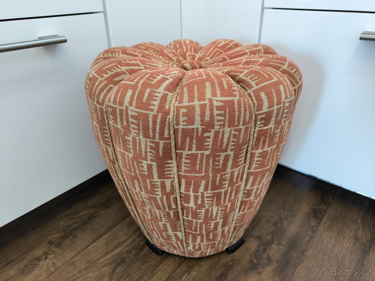 Art Deco taburet "Tulipán" - Jindřich Halabala - 3