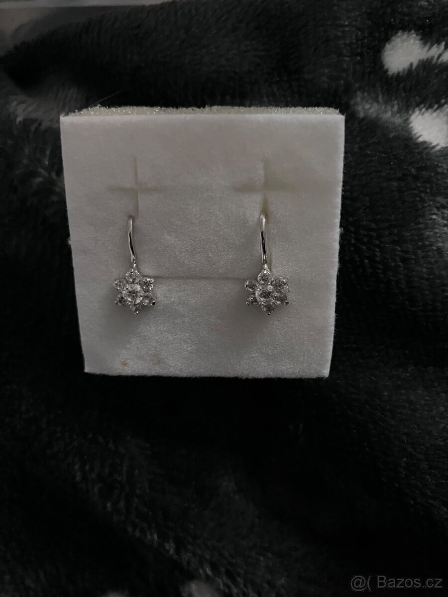 Naušnice z bílého zlata - 3