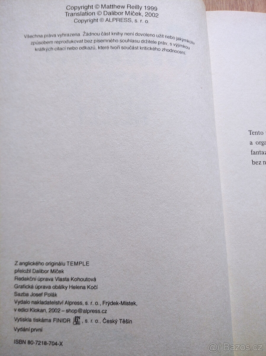 Chrám - Mathew Reilly - 3