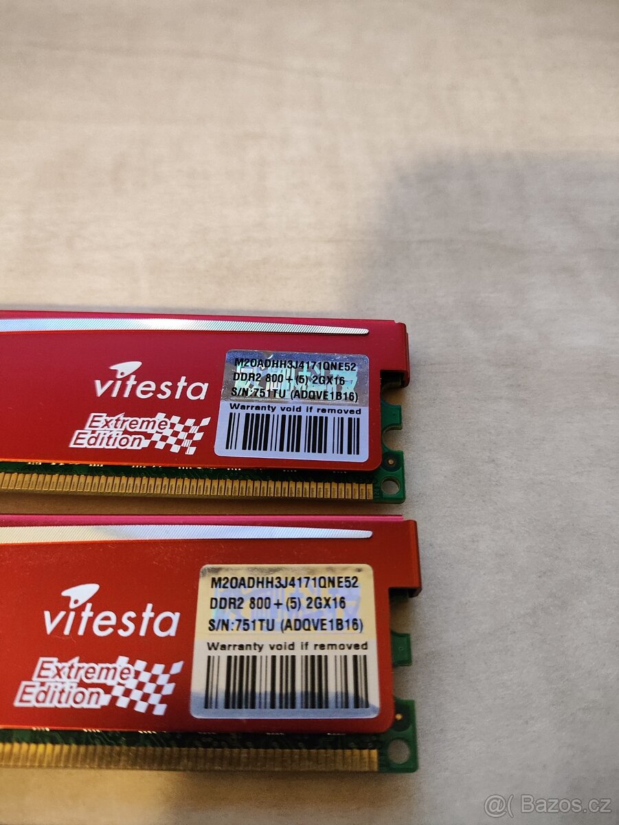 Prodám RAM DDR2 8GB (4x2GB) DDR800 - 3