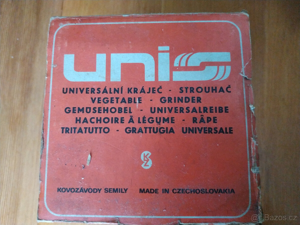 Ruční universální kráječ, strouhač UNIS. Retro. - 3
