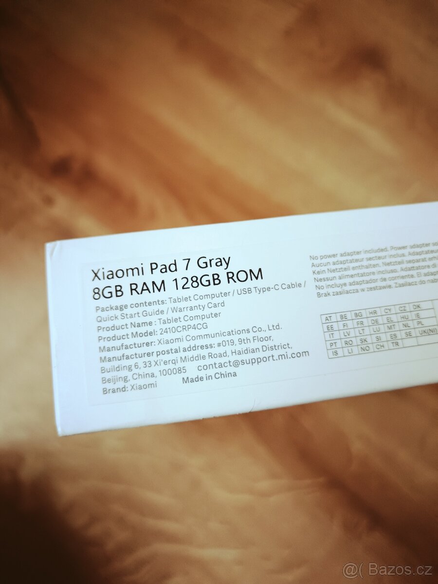 Novy tablet Xiaomi Pad 7- 8GB/128GB šedý - 3