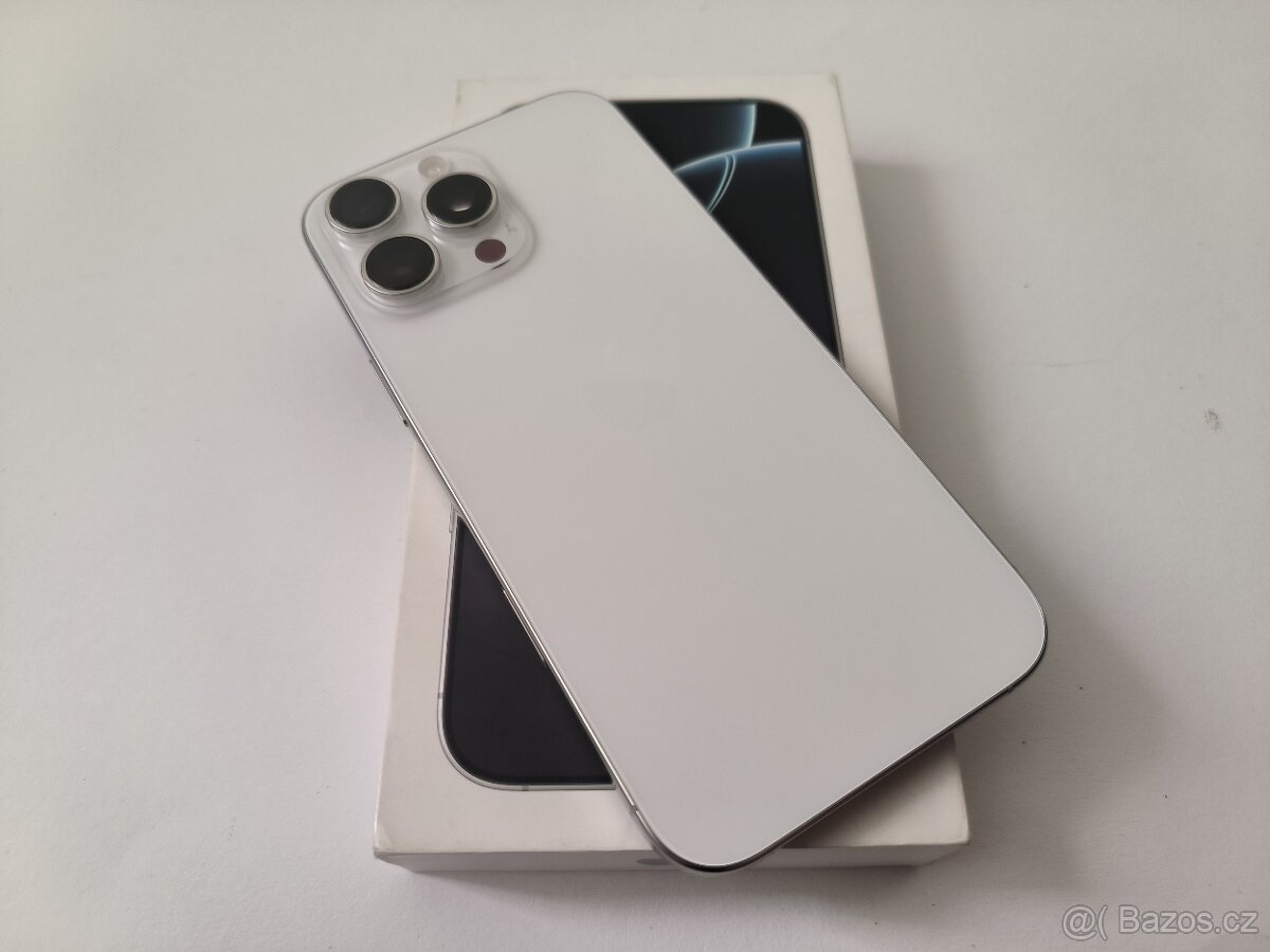 apple iphone 16 PRO MAX 256gb White Titanium / Batéria 100% - 3