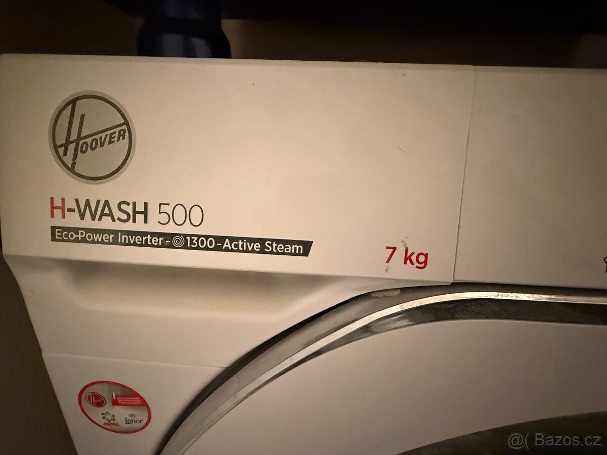 Pračka HOOVER H-WASH 500 7 kg, A-třída, apliKACE, TOP stav - 3