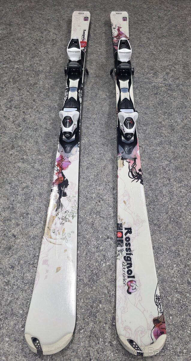 Set Lyže Rossignol (154 cm) + hole Völkl – skvělý stav - 3