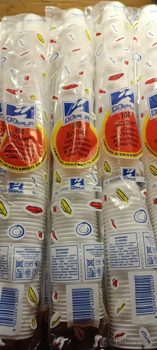 Kelímek plastový 100ks 8cl panákovka - 3