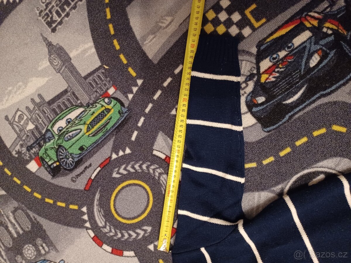 Modrý svetr 128 se stojáčkem - 3