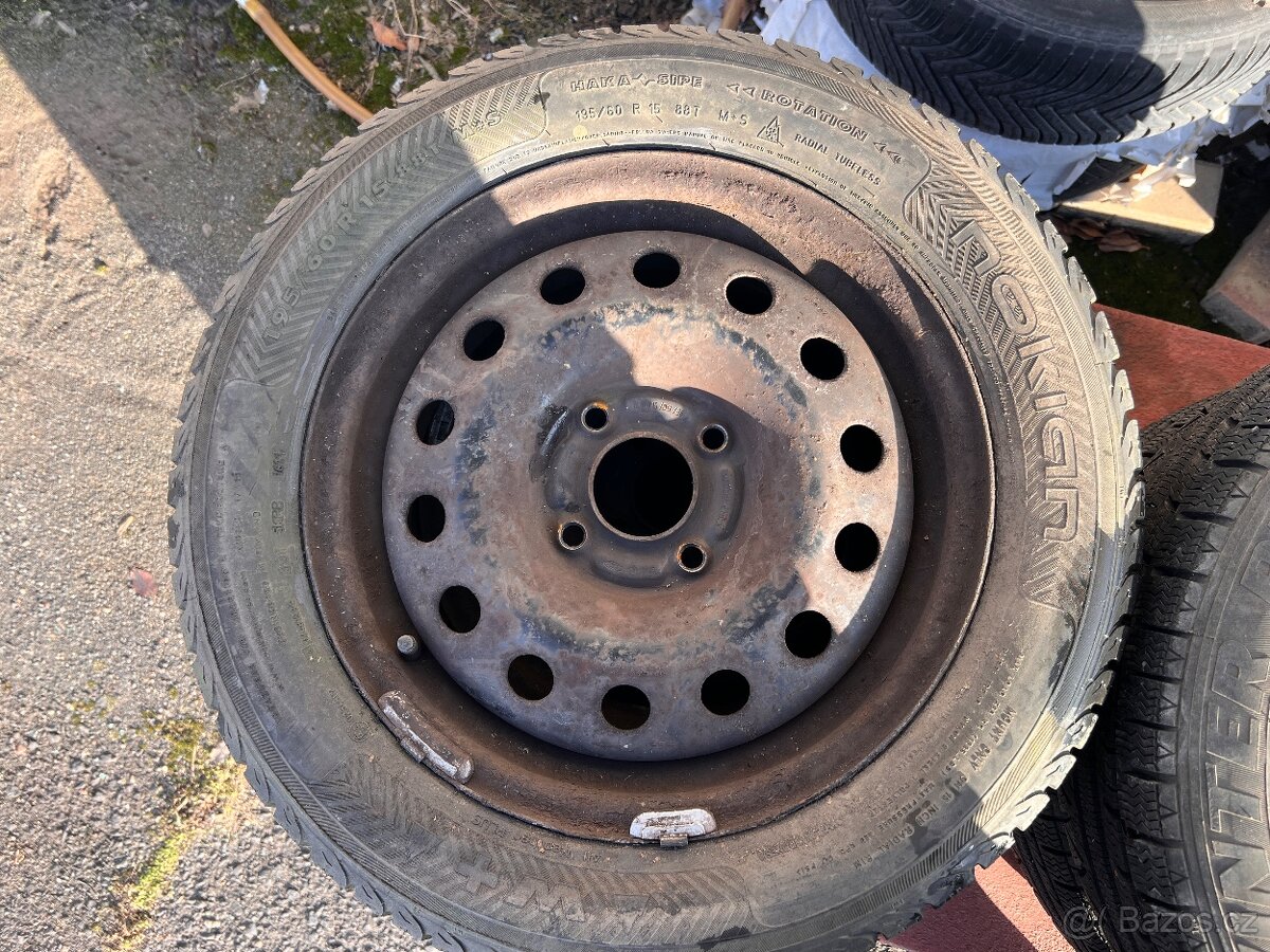 195/60/15 zimni disky 4x108 - 3