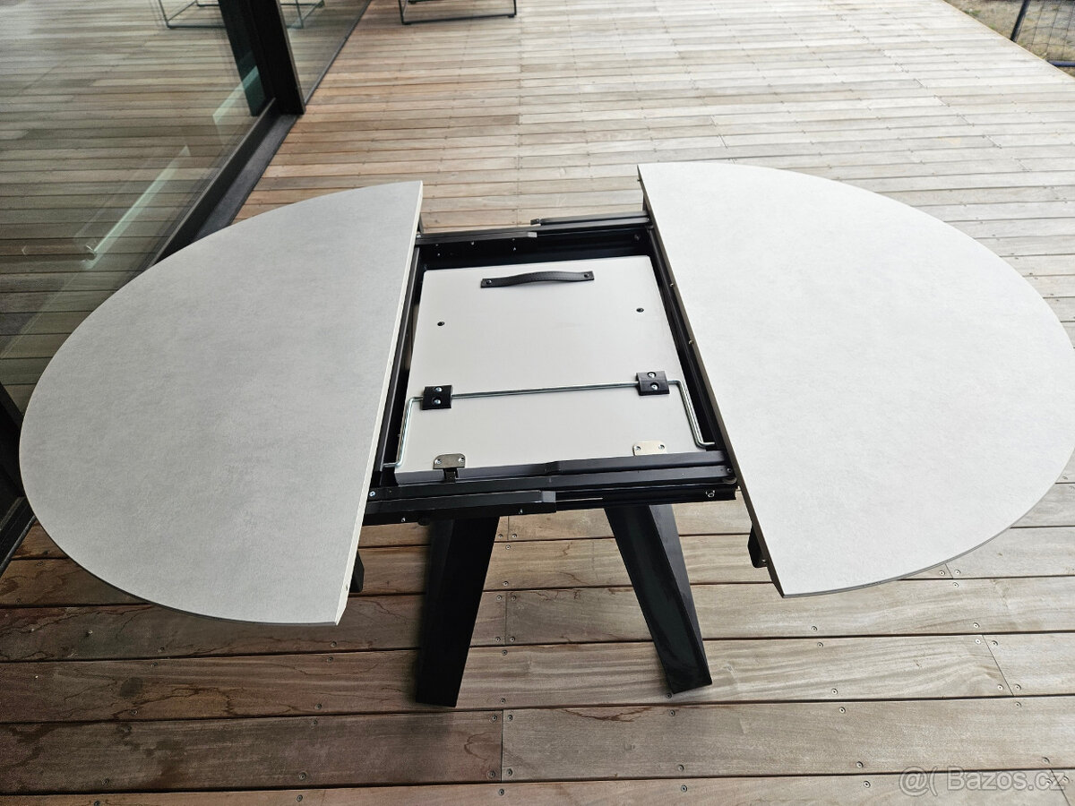 italsky nabytek - prodam stul kulaty rozkladaci do oval - 3