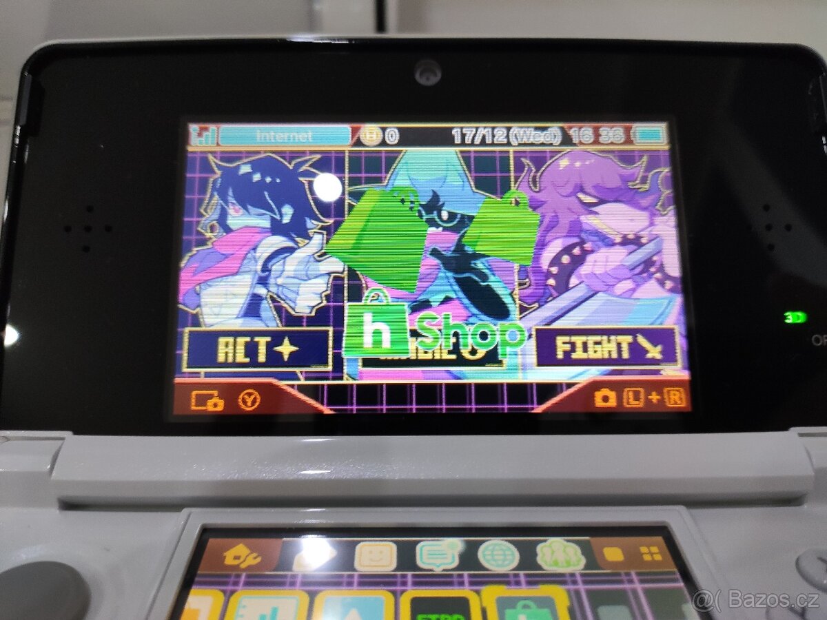 Nintendo 3DS Ice White + homebrew hack a 64GB karta - 3