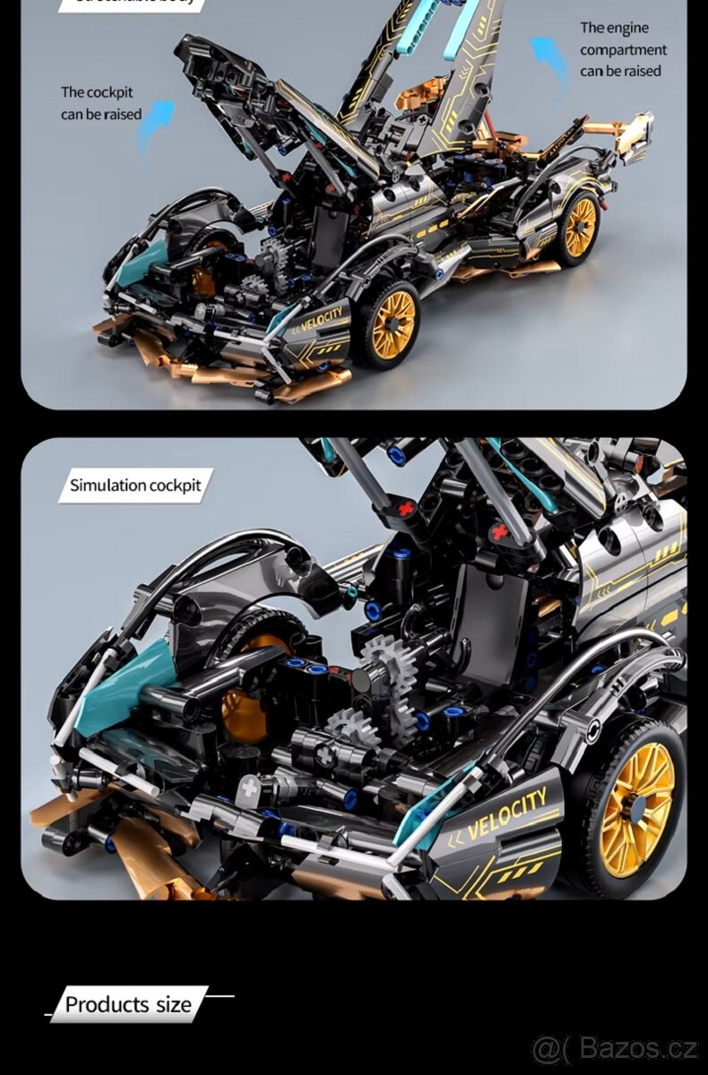 Stavebnice závodní auto Supercar - 3