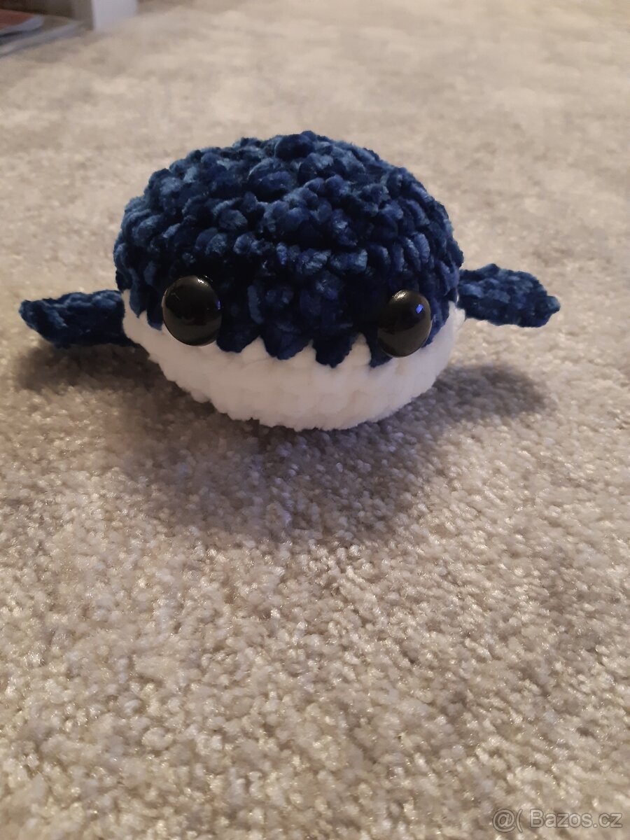 Háčkovaná velryba, srdíčko a mistička - 3