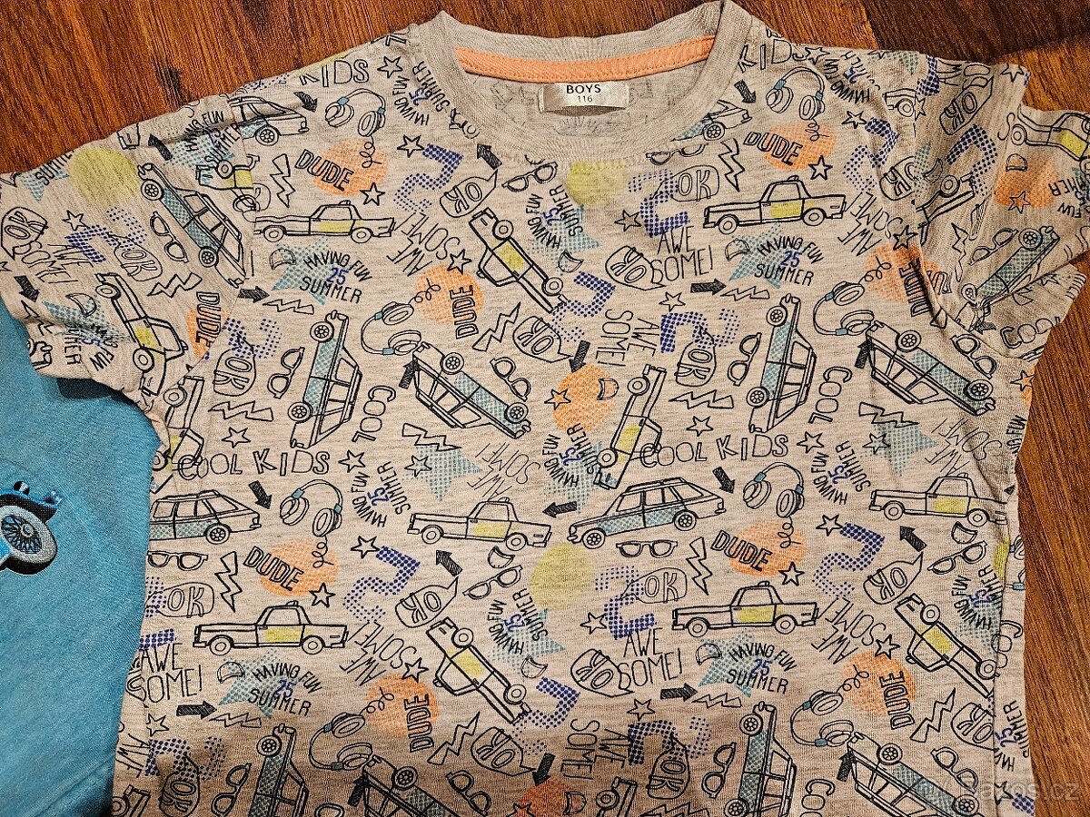 Trička 3-4 roky, 3 ks - 3