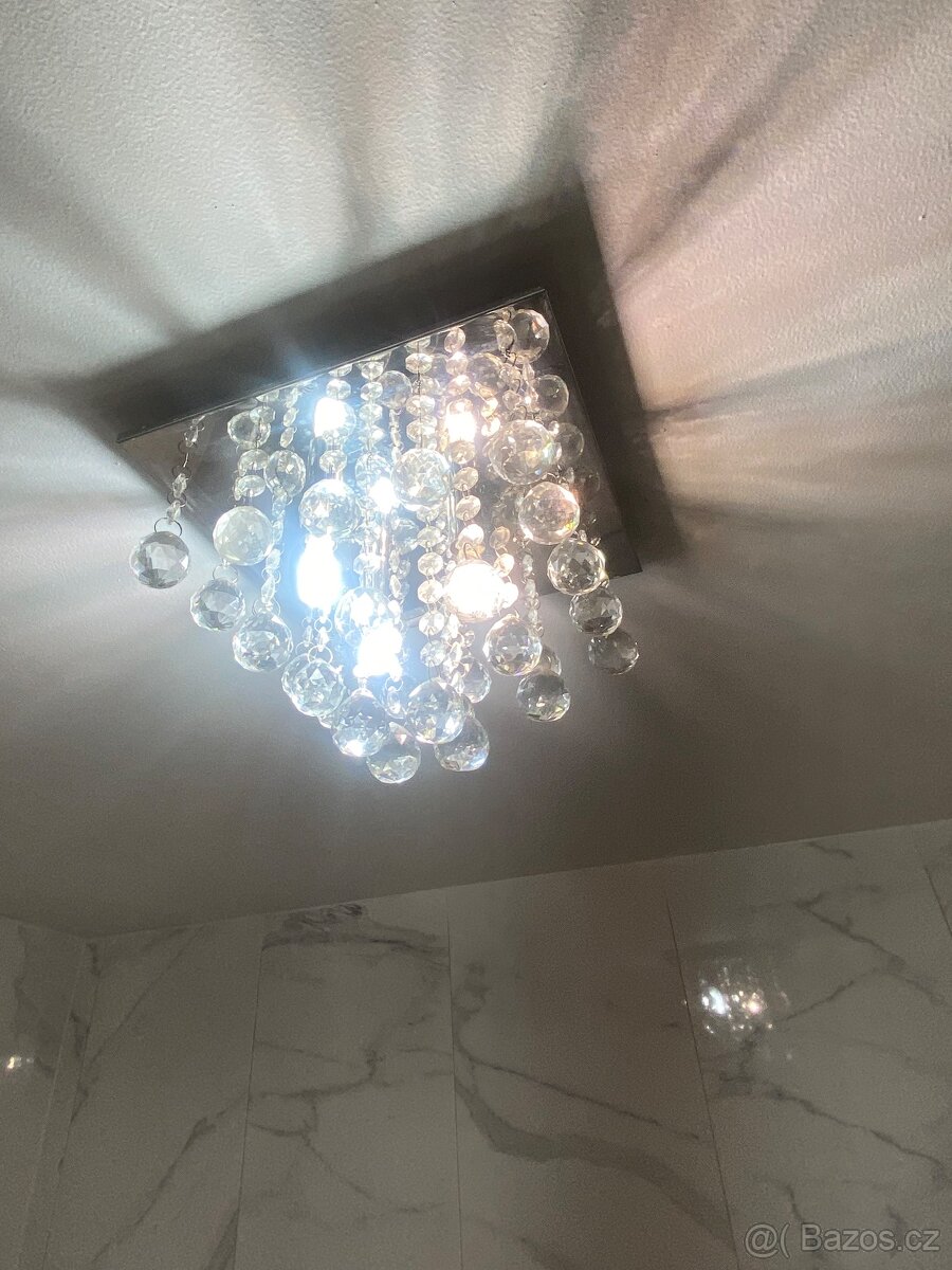 Lustr čtvercový krišťálový - 3