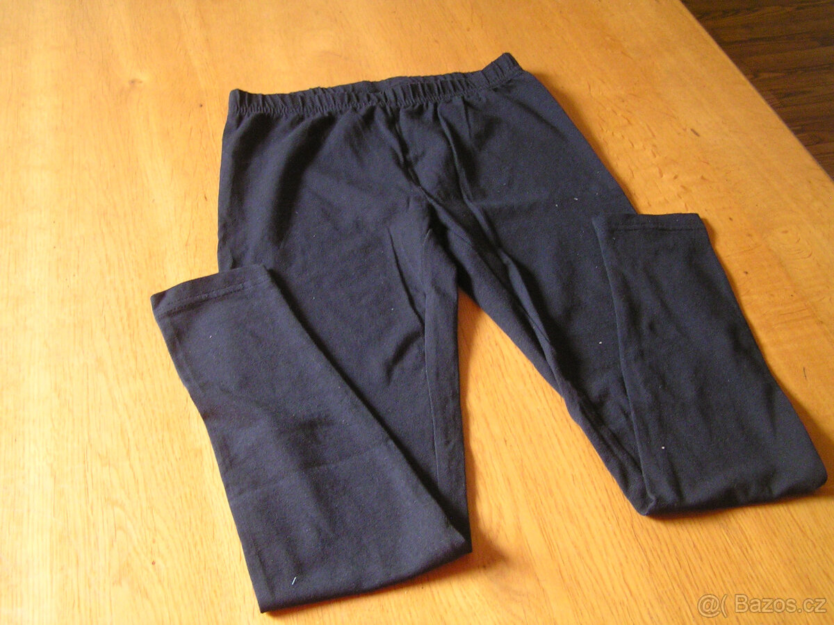 Dívčí kalhoty, tepláky 110 -118, legíny, nové - 3