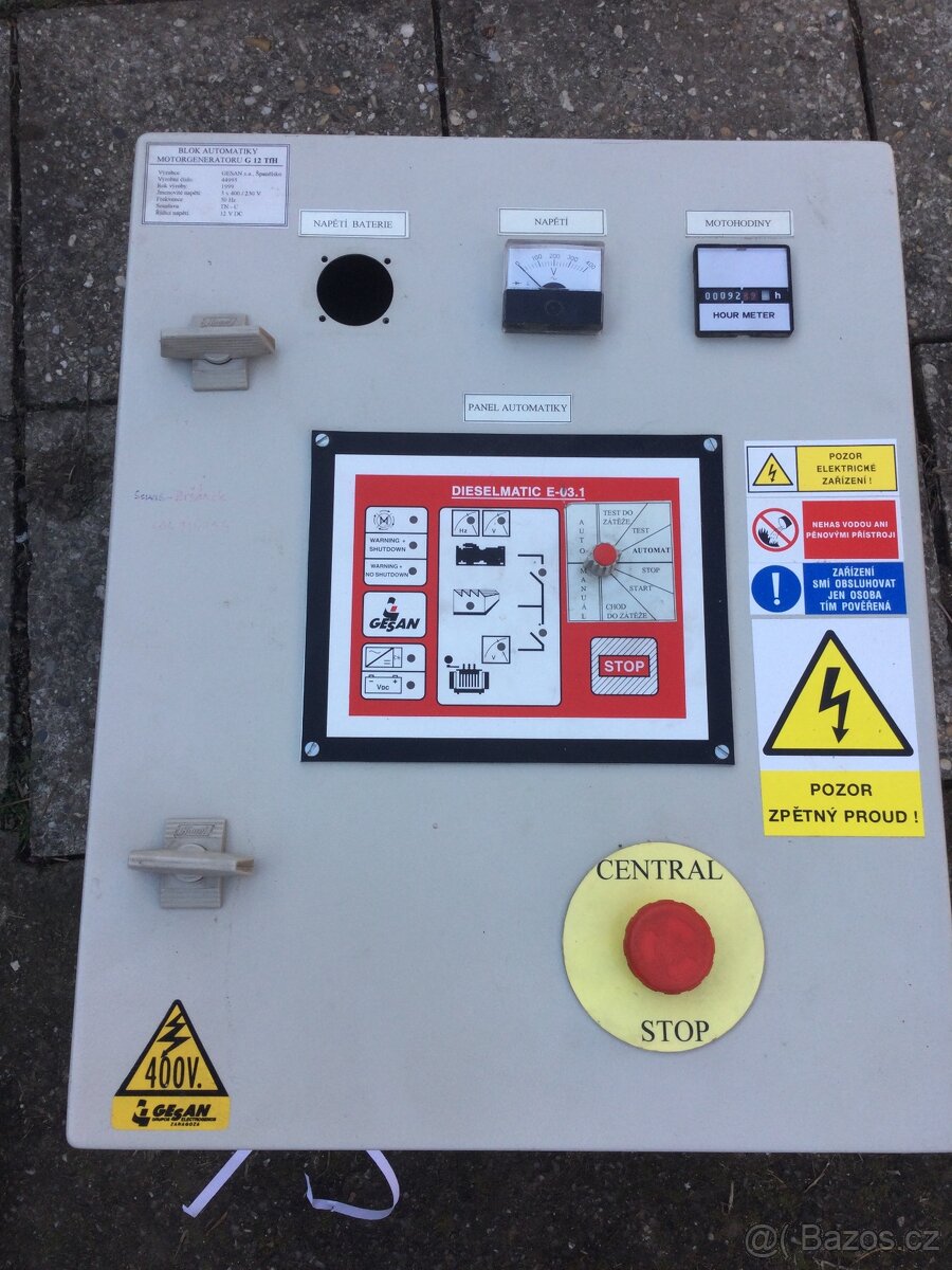 Rozvodná skříň/ elektrorozvaděč elektrocentrály - 3