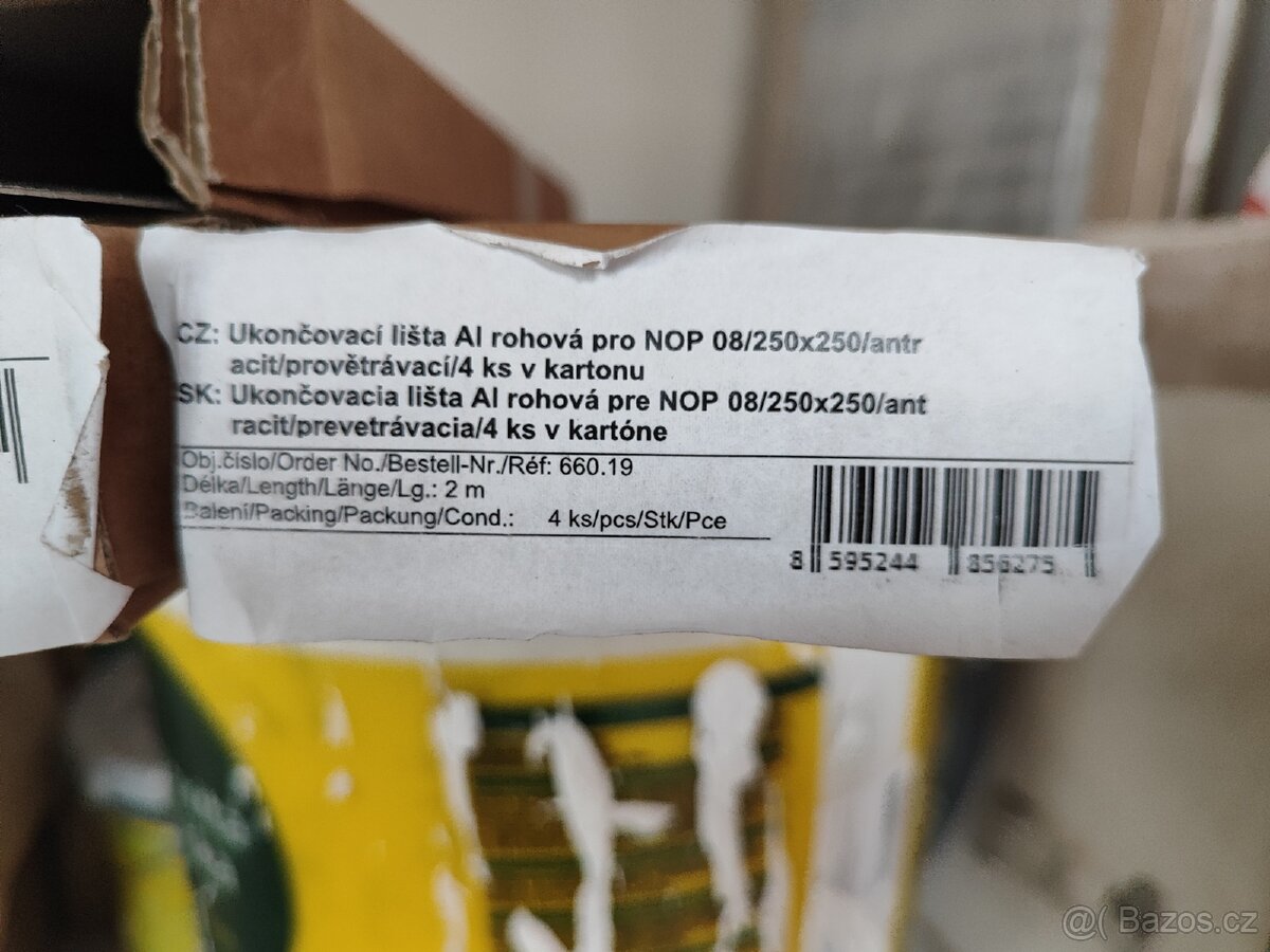 Ukončovací lišta AL pro NOP 8mm provětrávací roh/kout - 3