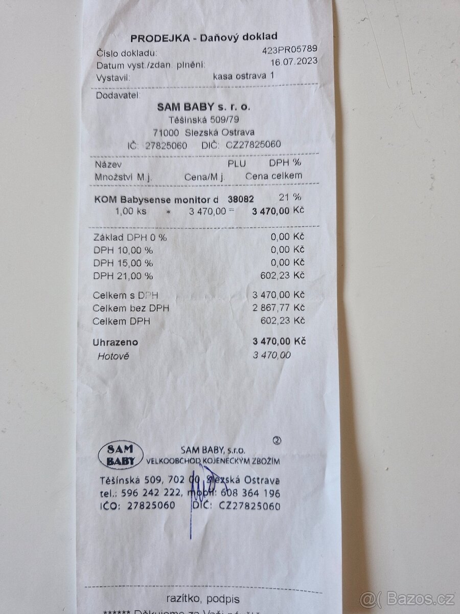 Monitor BABY SENSE - 3