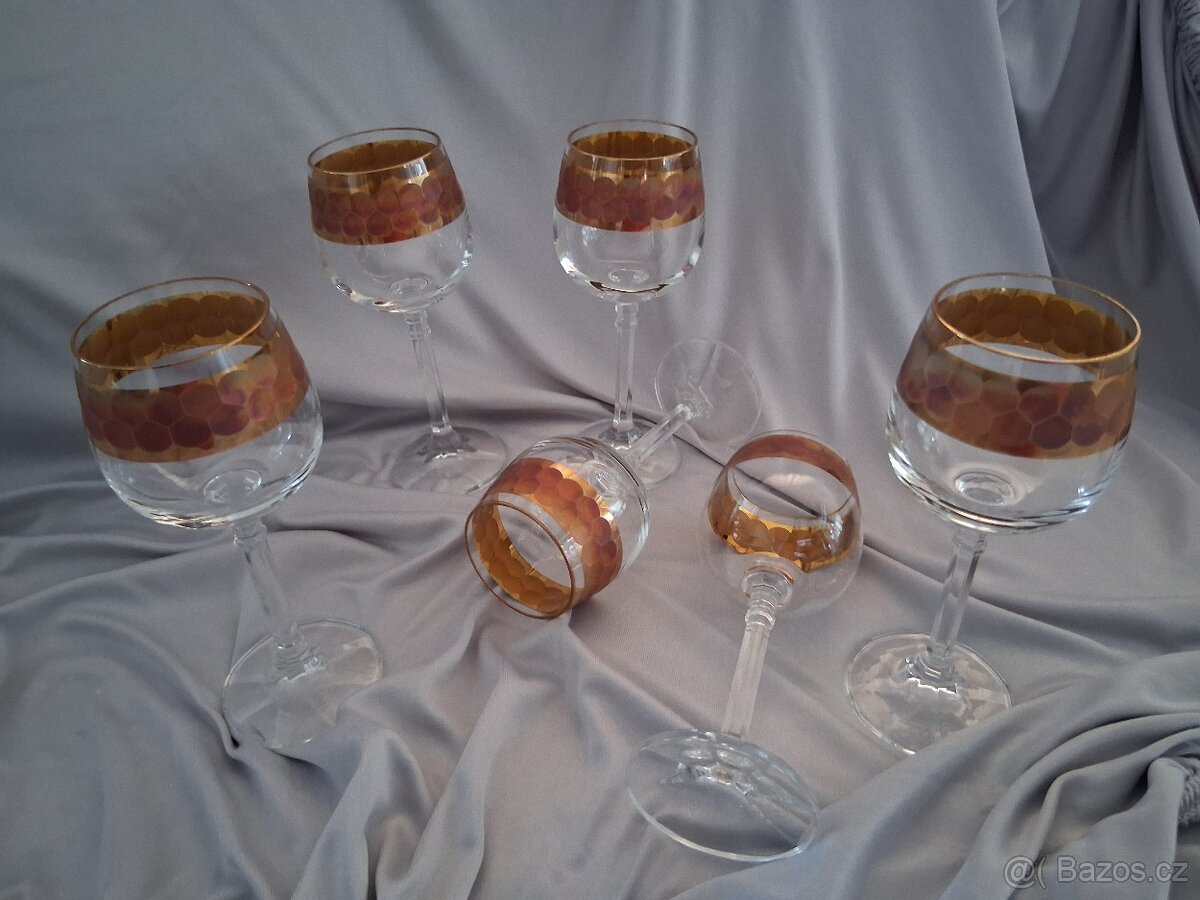 Retro skleničky na likér 6ks - 3