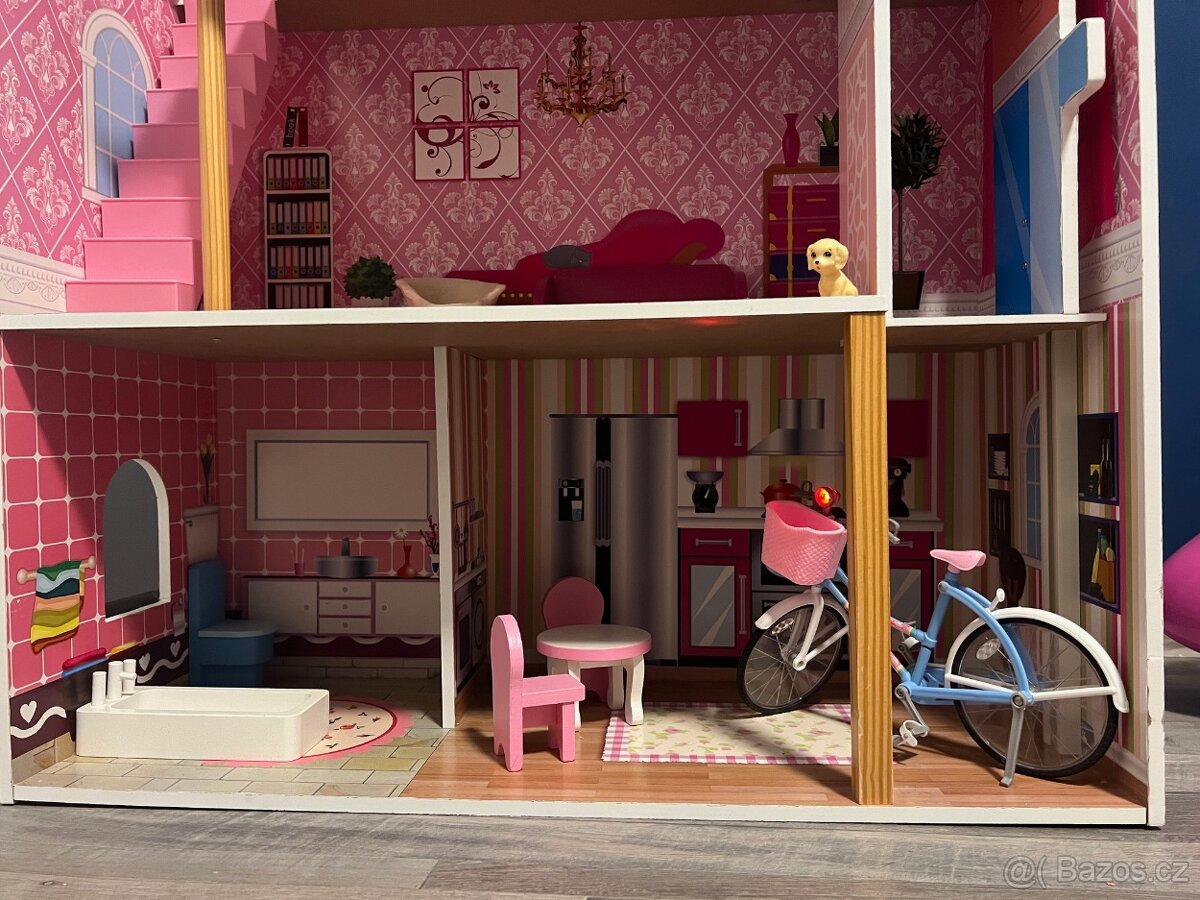 Velký dřevěný domeček pro Barbie - 3