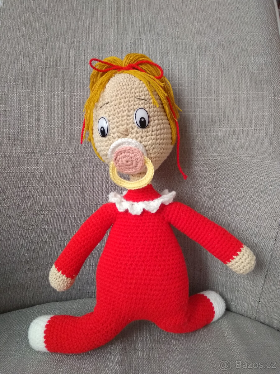 Háčkovaná panenka - miminko za 1 ks - 3