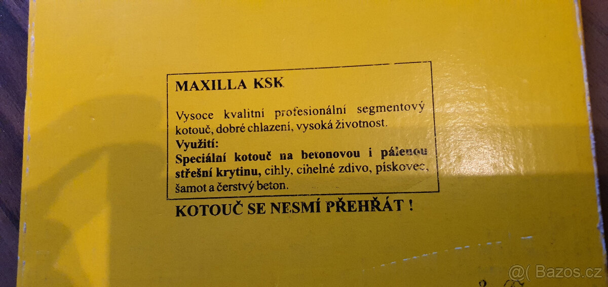 PROFI DIAMANTOVÝ KOTOUČ - MAXILLA KSK 180 - SEGMENTOVÝ - 3