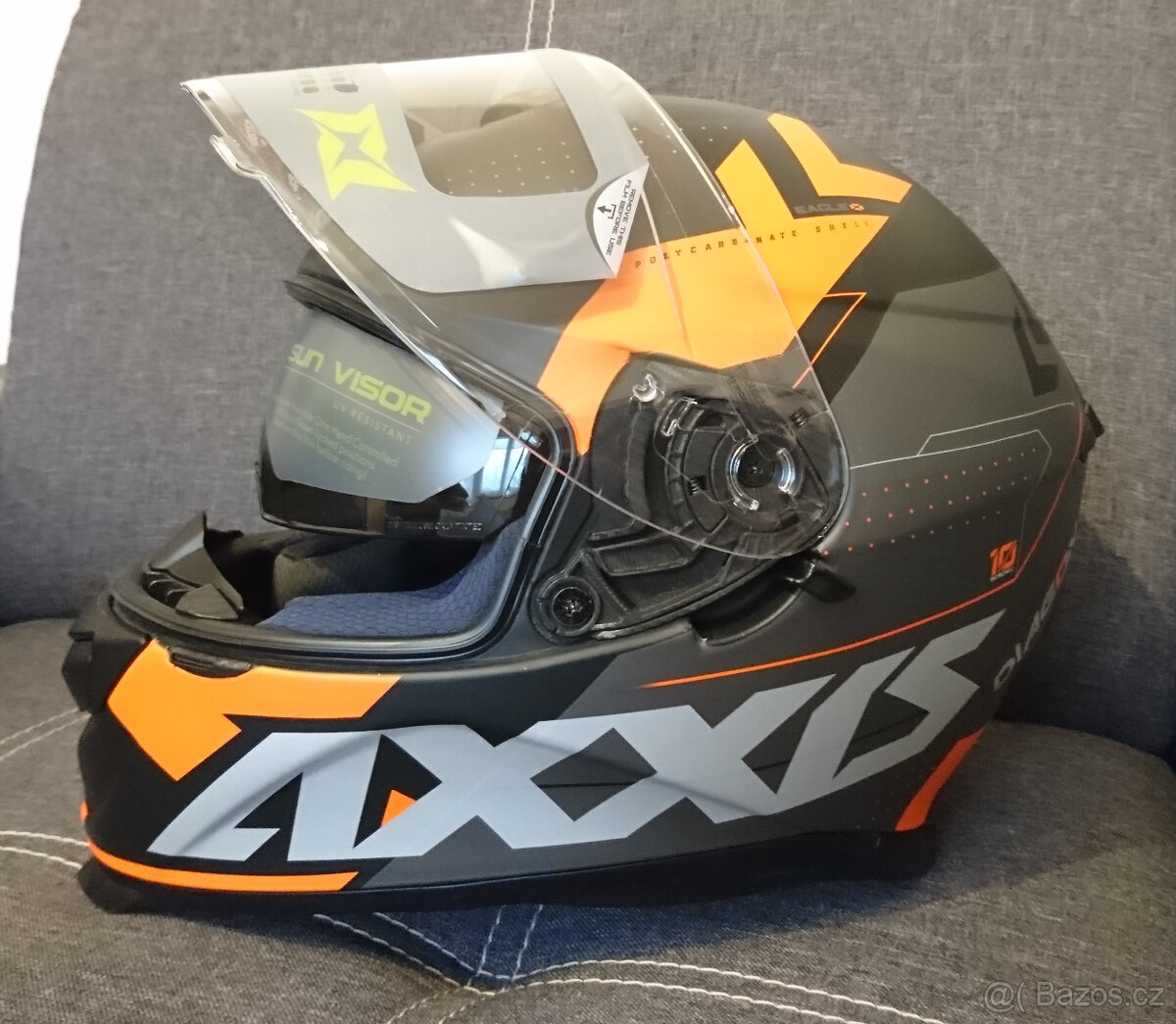 NOVÁ integrální moto helma AXXIS EAGLE SV velikost M - 3