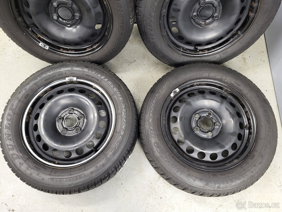 Originál 15" VW Škoda 5x100 zimní pneu 5-7mm - 3