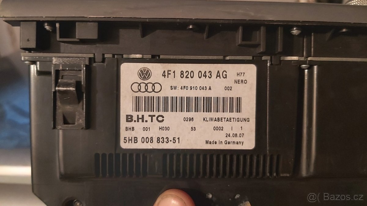 ovládání klimatizace klimatronik audi A6 4F C6 4F1820043AG - 3