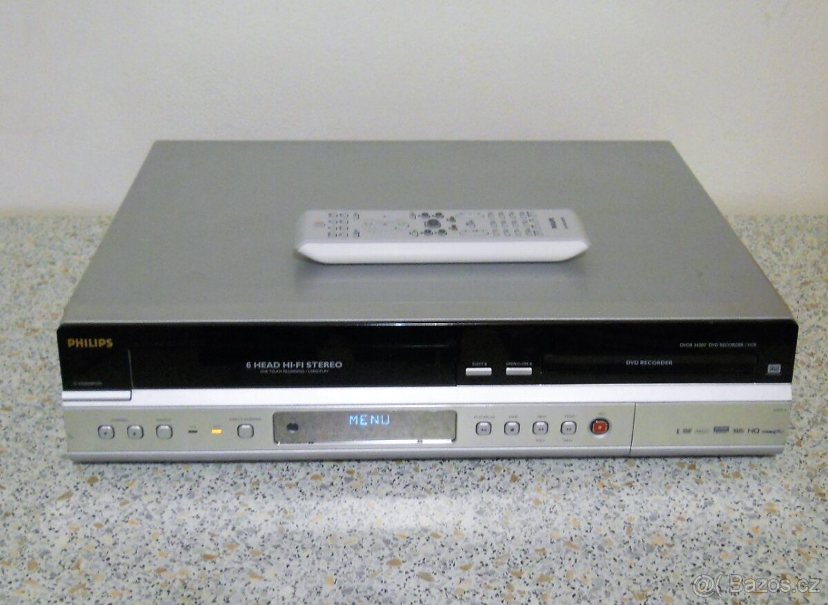 📼>📀VHS-DVD rekordér PHILIPS DVDR3430 - 3