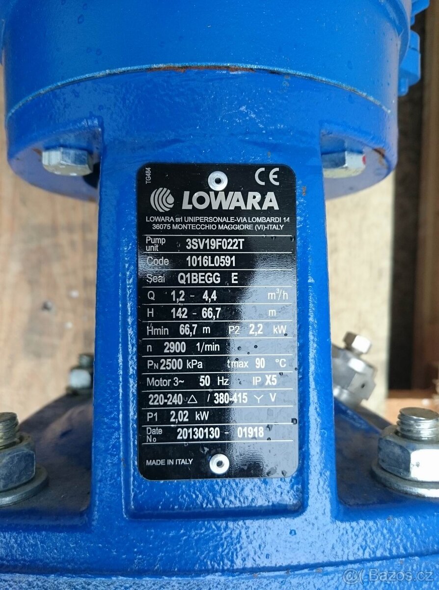 ČERPADLO LOWARA typ SV214F22 - 3