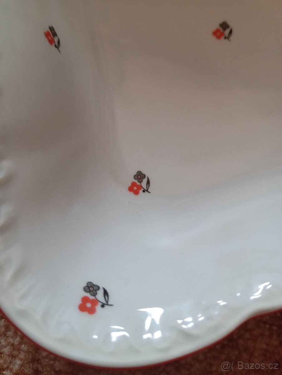 Stará porcelánová mísa/talíř Moritz Zdekauer - 3