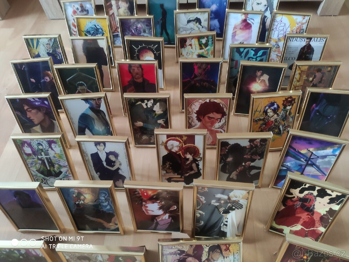 Sbírka Anime 42 ks obrázků v rámečku - 3