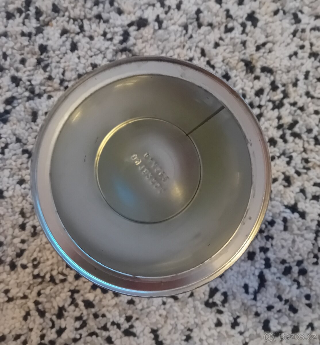 Stará plechovka od kávy s květy - 3