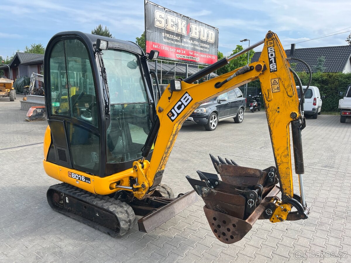 Minibagr minirypadlo JCB 8016 CTS Cat Bobcat Volvo Kubota - 3