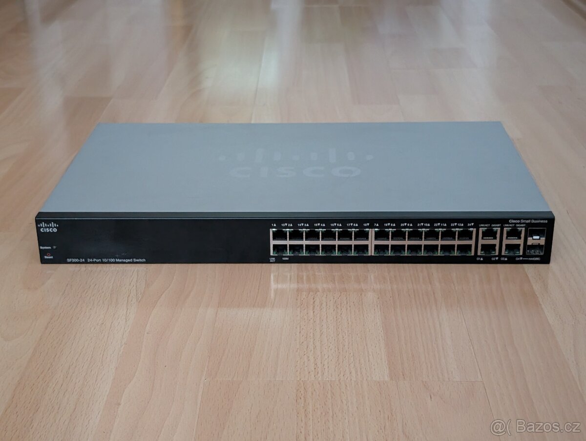 Cisco SF300-24 24p managed switch 2x Gigabit + 2x SFP - 3