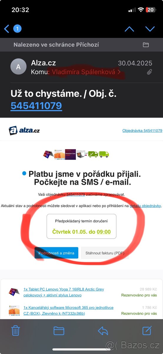 Prodám nový PC tablet Lenovo Yoga 7 - 3