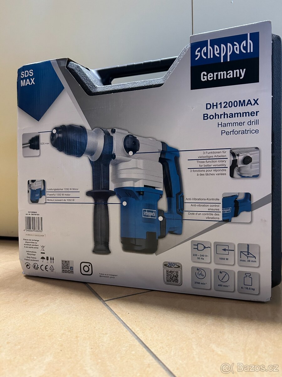 Scheppach DH 1200 MAX vrtací a bourací kladivo - 3