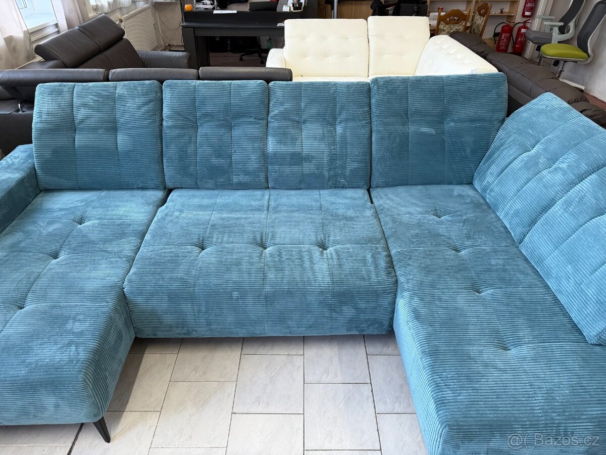 Sedací souprava tvaru U - rozkládací - NEPOUŽITÁ - 3