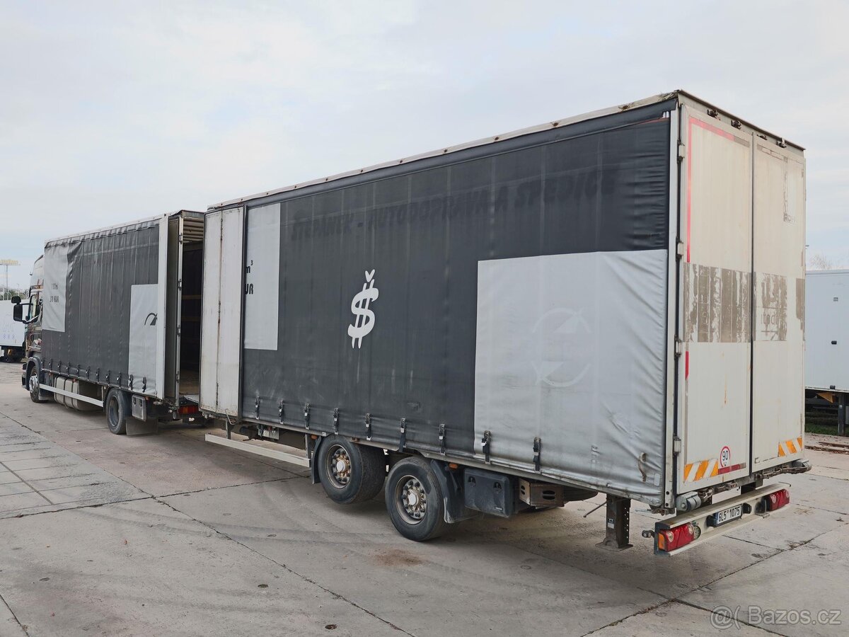 Scania R 480+PŘÍVĚS FIPOCAR, TANDEMOVÁ PRŮJEZDNÁ SOUPRAVA, 3 - 3