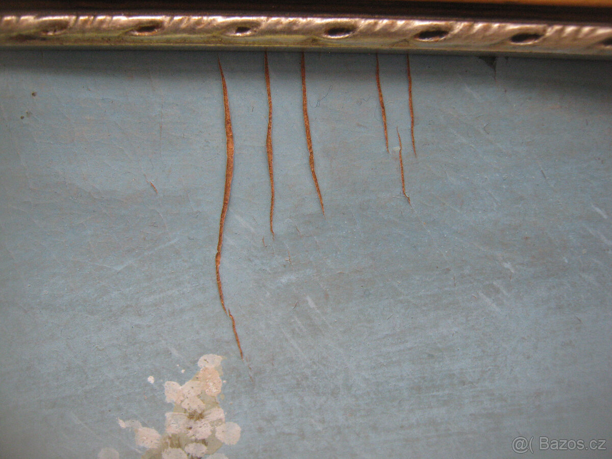 Prodám dva větší staré obrazy-zátiší. - 3