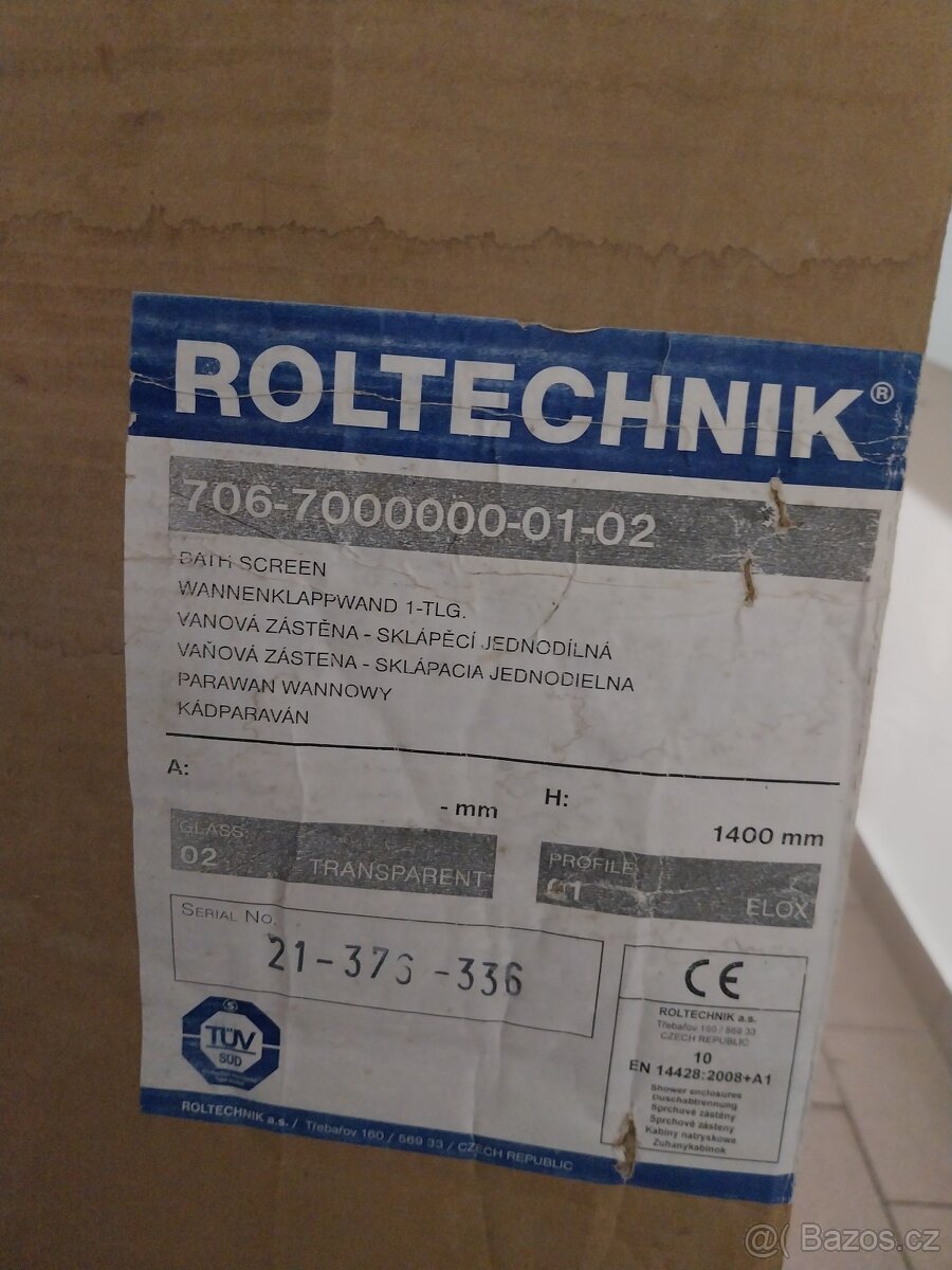 Vanova zastena sklapeci jednodilna Roltechnik jako NOVA - 3