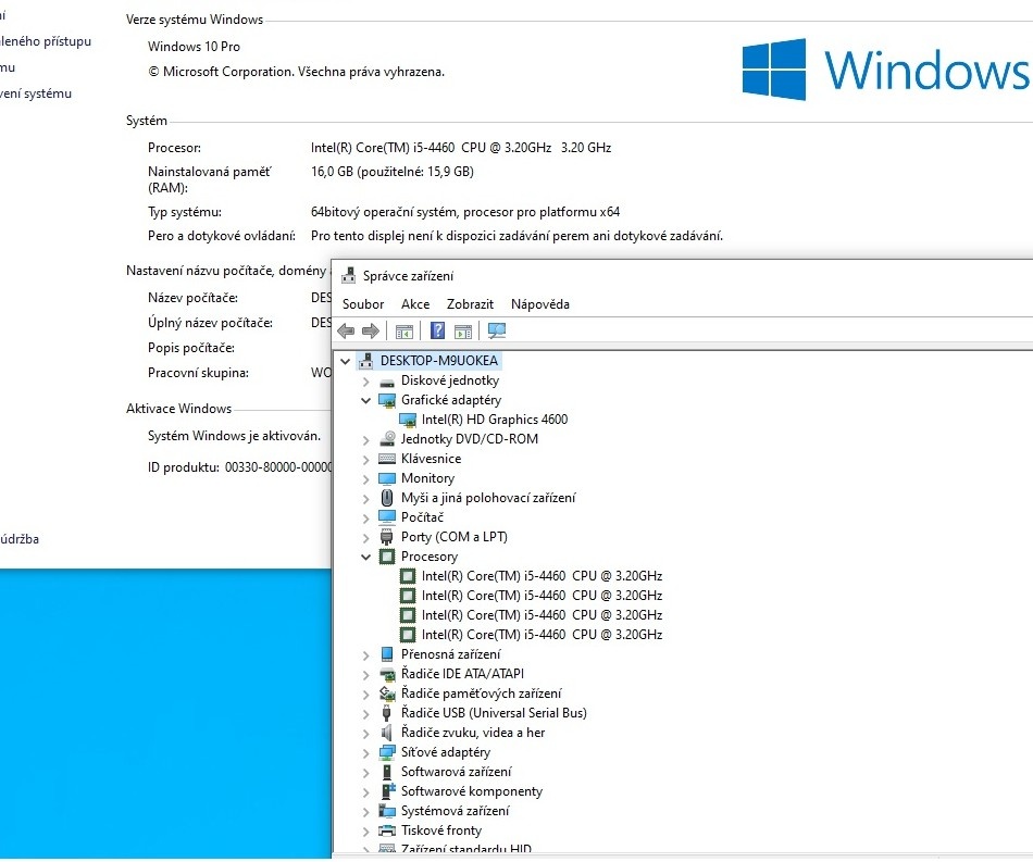 PC Intel i5 4460 / 16GB RAM / SSD + HDD / + LCD - 3