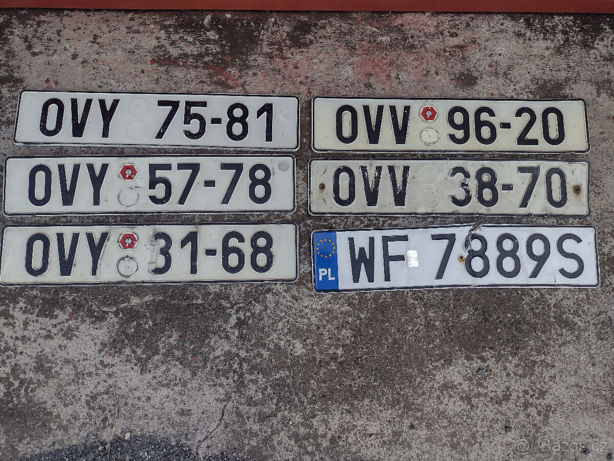 SPZ OKRESNÍ, DOBOVÉ - 3