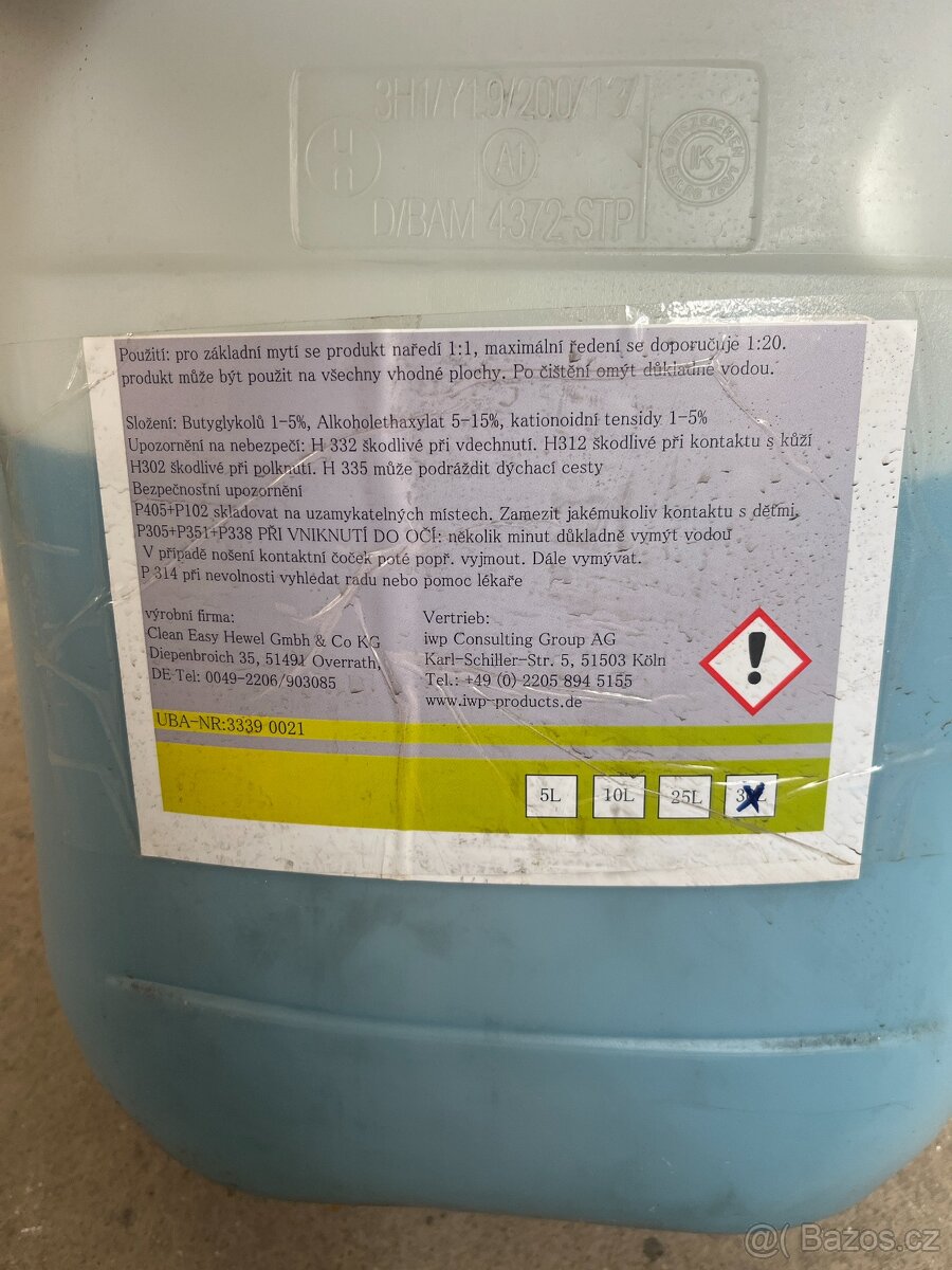 Prodám víceúčelový čistič IWP Allzweck, cca 30 l - 3