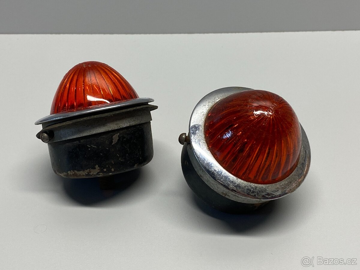 blinkr světlo blikač staré směrové světlo skleněné - 3