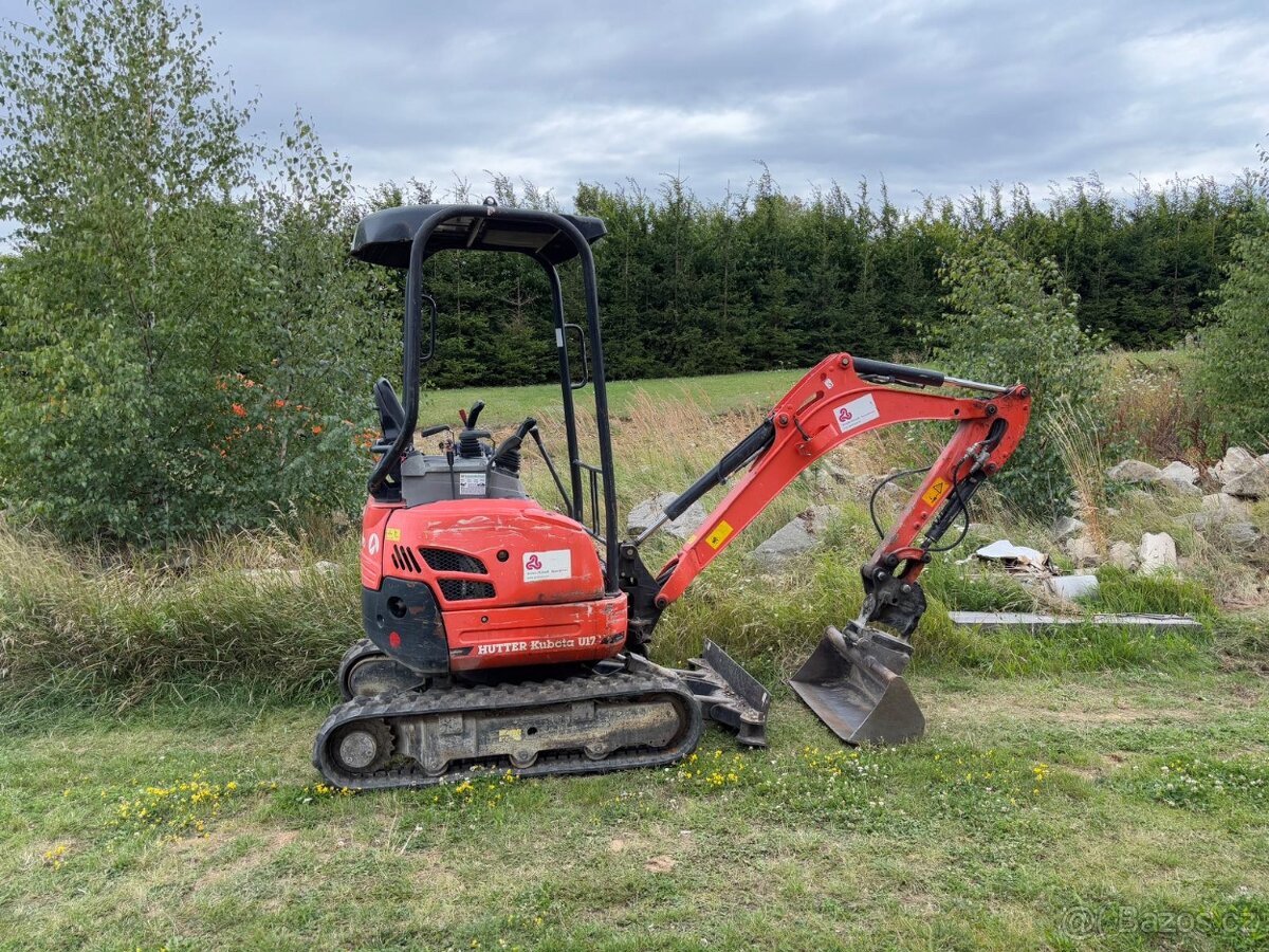 Pásové minirypadlo Kubota U17-3a, hmotnost 1.73 t - 3