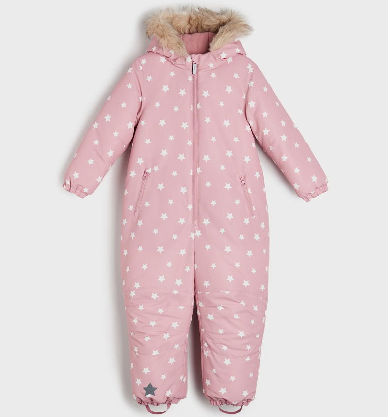 ☘️ Dívčí HVĚZDIČKOVÁ KOMBINÉZA zimní overal světlý vel. 98 - 3