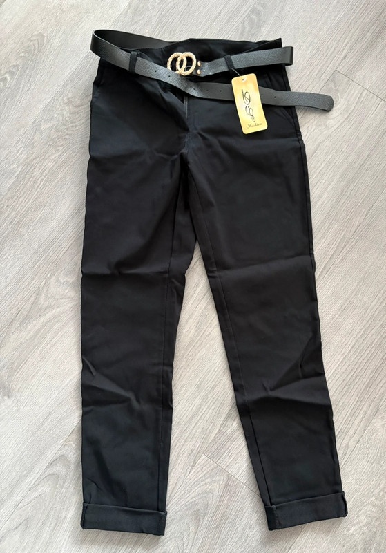 Nové dámské kalhoty s páskem - 3