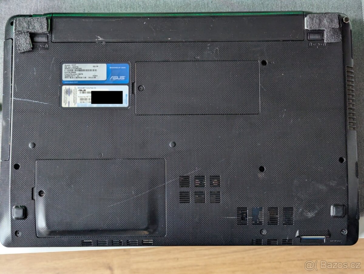 Notebook ASUS K53TA 15,4" na náhradní díly - 3